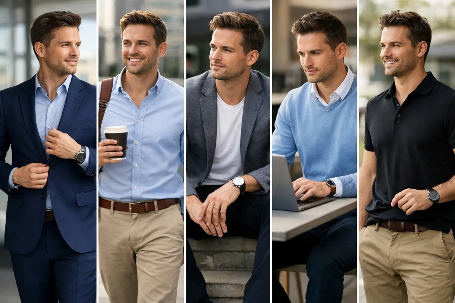 A Week of Work Outfits for Men