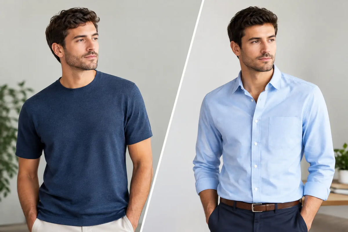 Knit Shirt vs Woven: Which One Should You Wear?