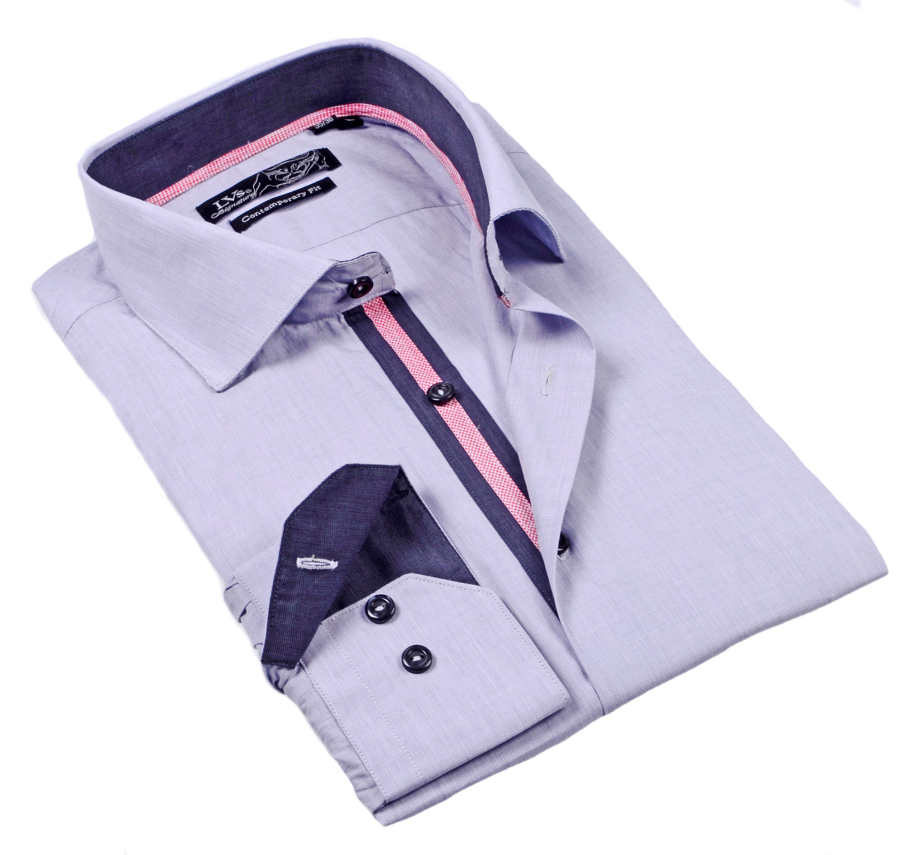 Big & Tall Shirt // Contrast Details - Final Sale LEVINAS® Official