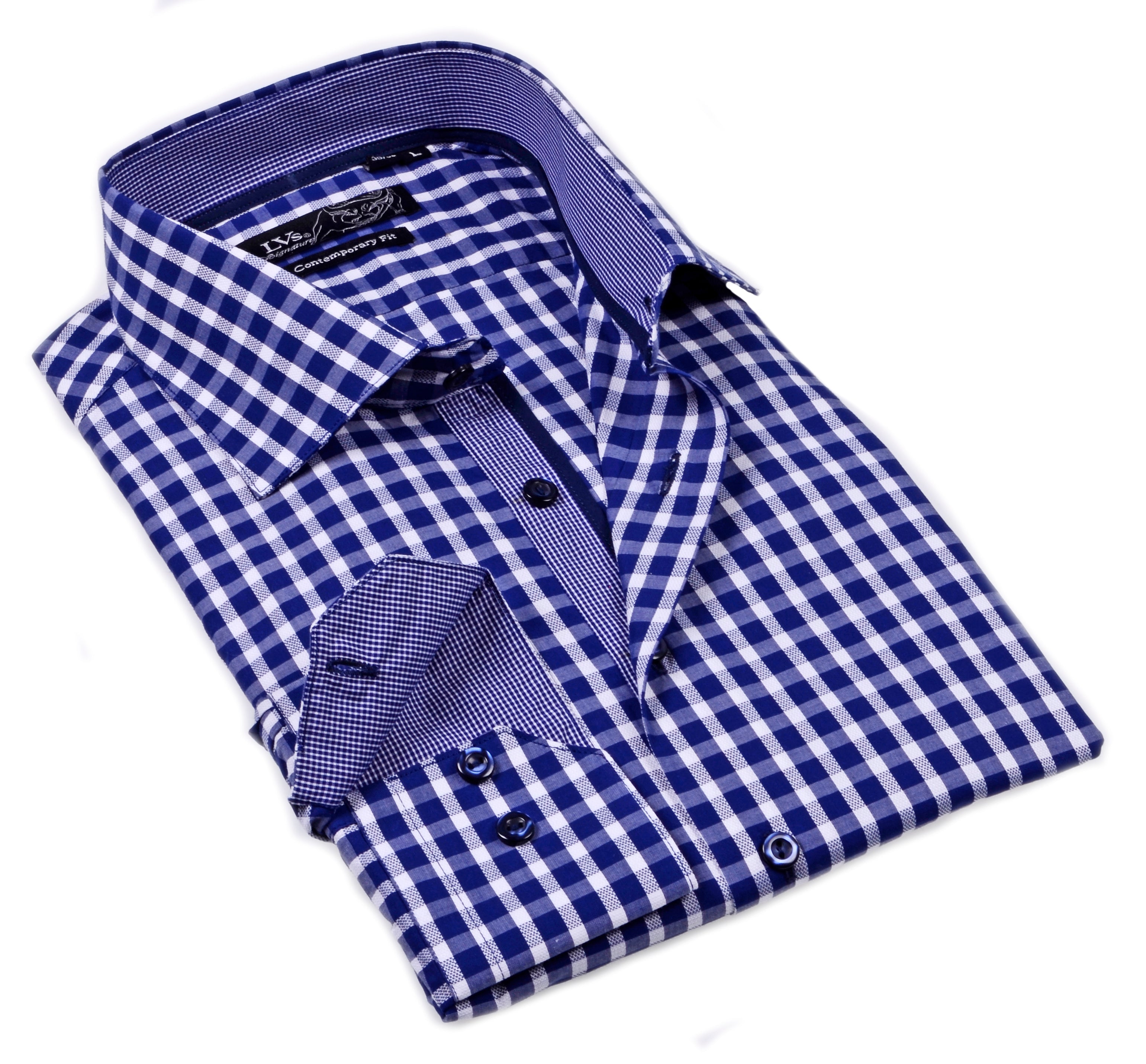 Big & Tall Shirt // Contrast Details - Final Sale LEVINAS® Official