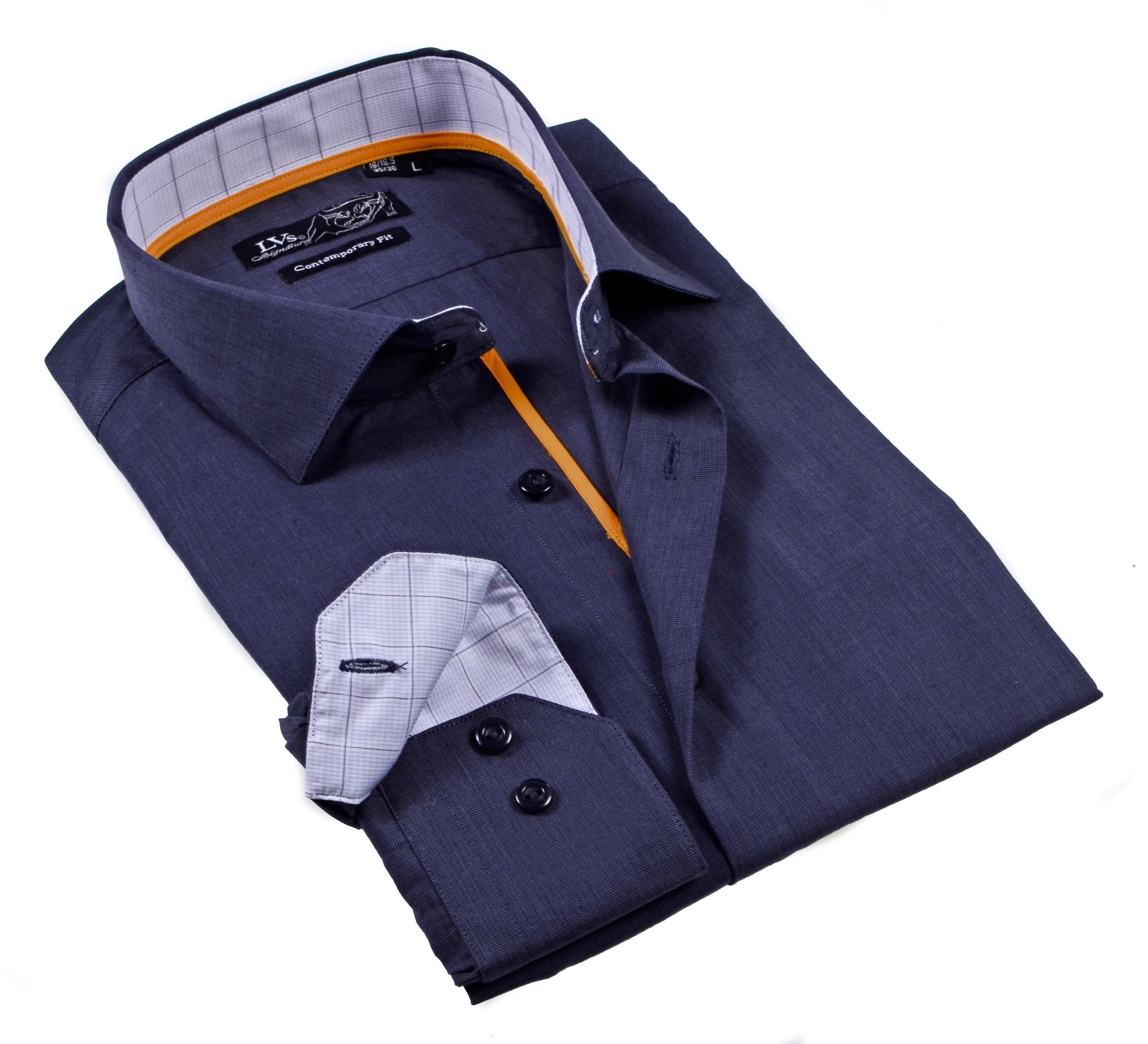 Big & Tall Shirt // Contrast Details - Final Sale LEVINAS® Official