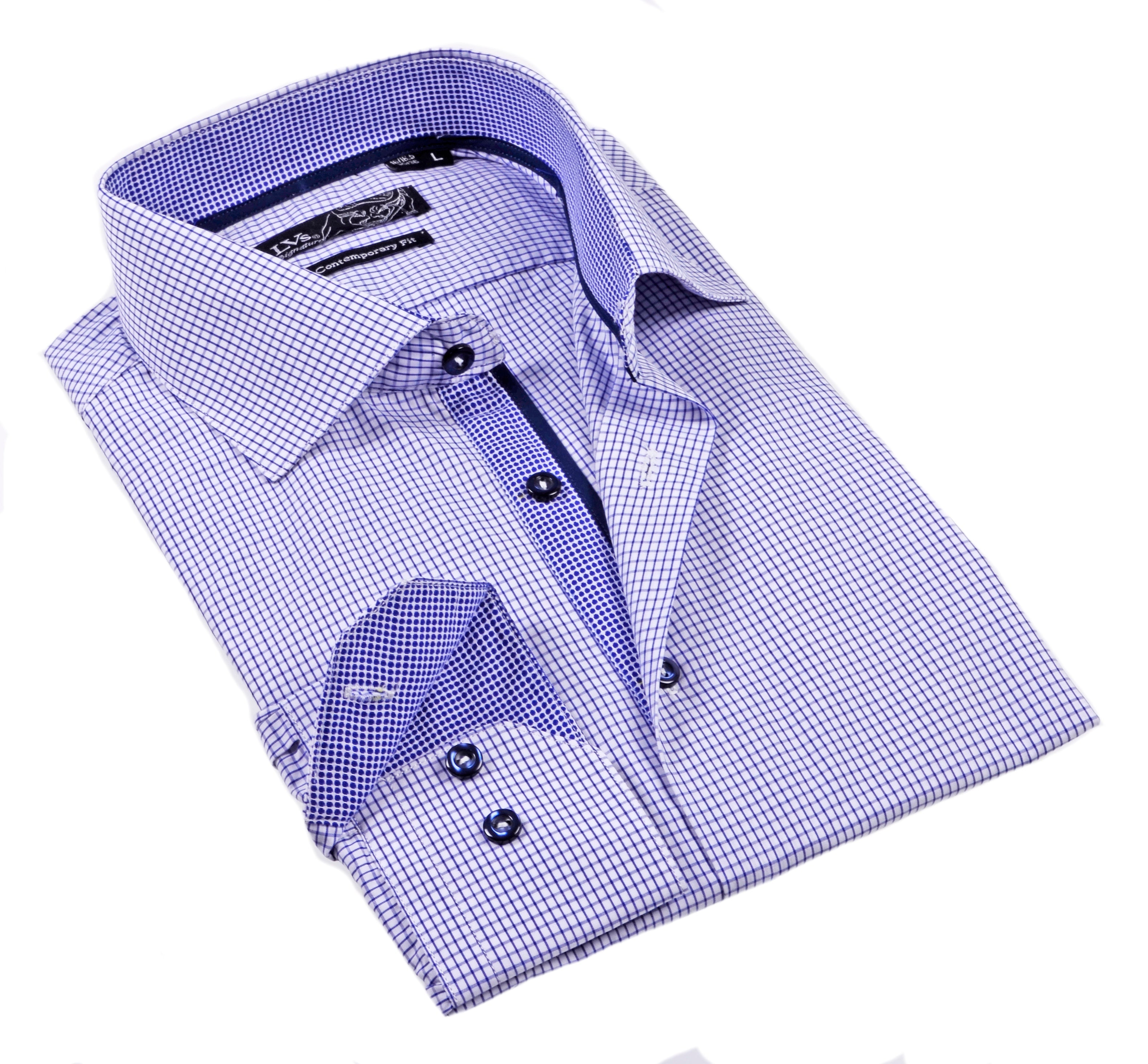 Big & Tall Shirt // Contrast Details - Final Sale LEVINAS® Official
