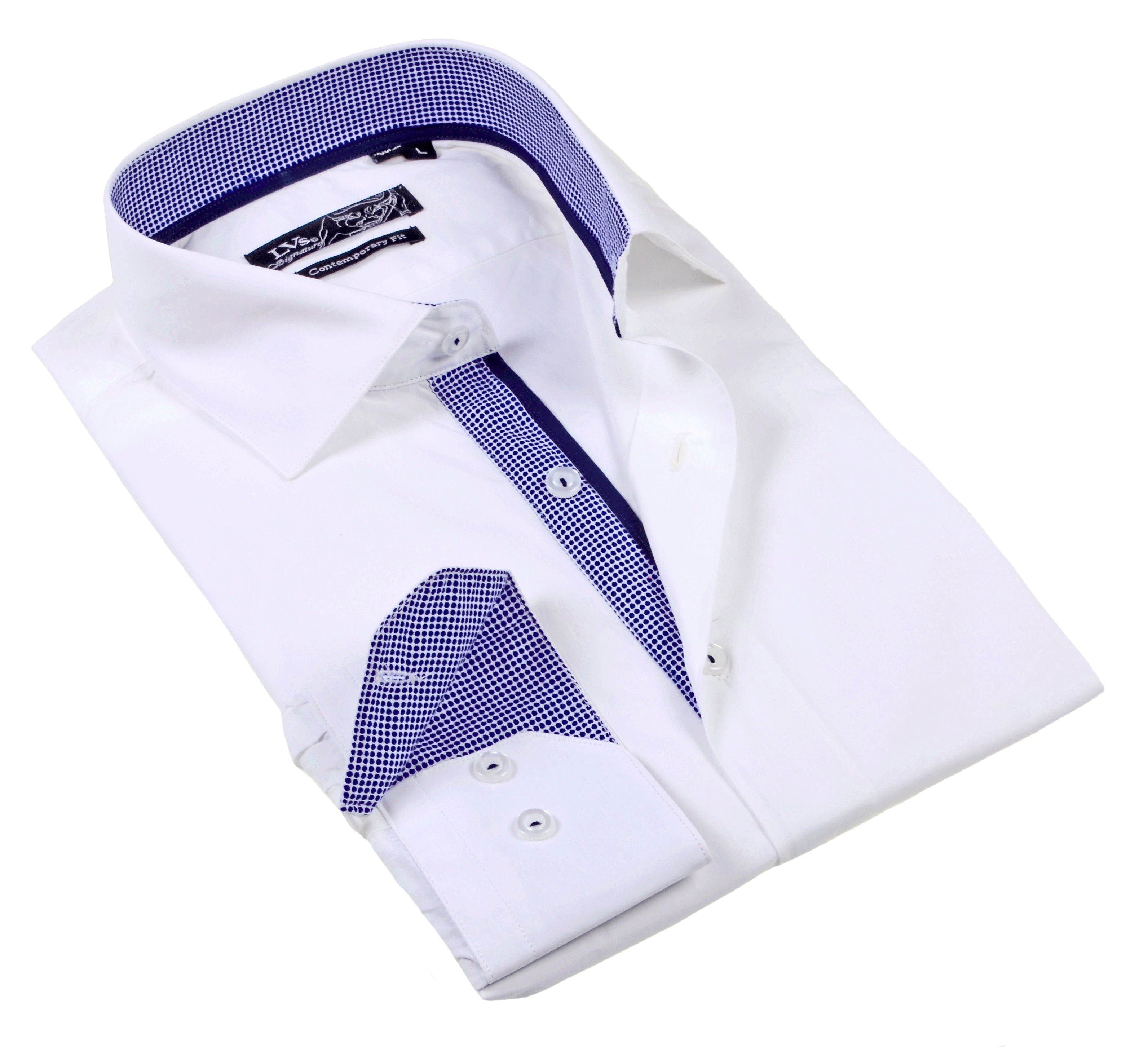 Big & Tall Shirt // Contrast Details - Final Sale LEVINAS® Official