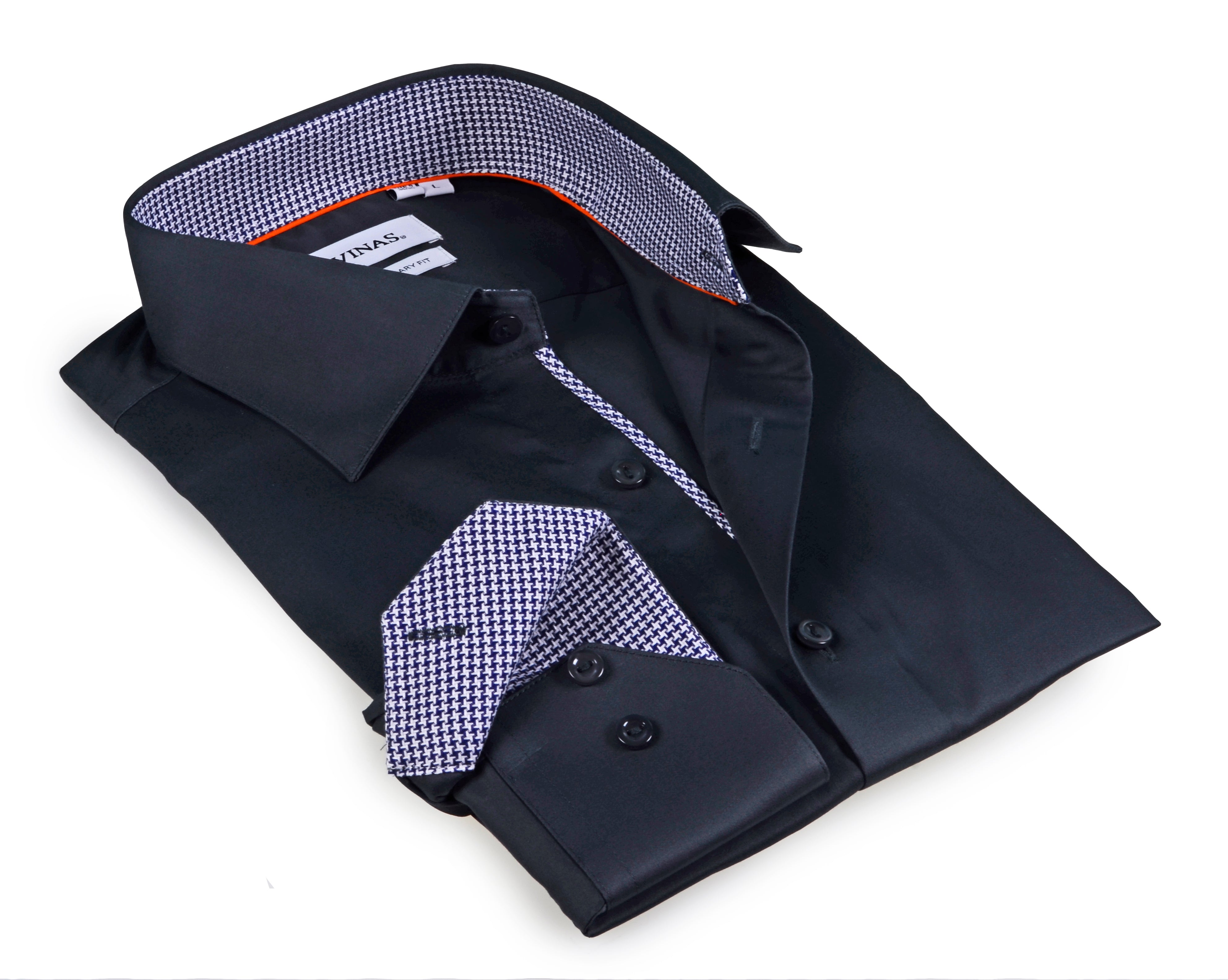 Button-Down Shirt // - Contemporary Fit - Contrast trimming - final sale LEVINAS® Official