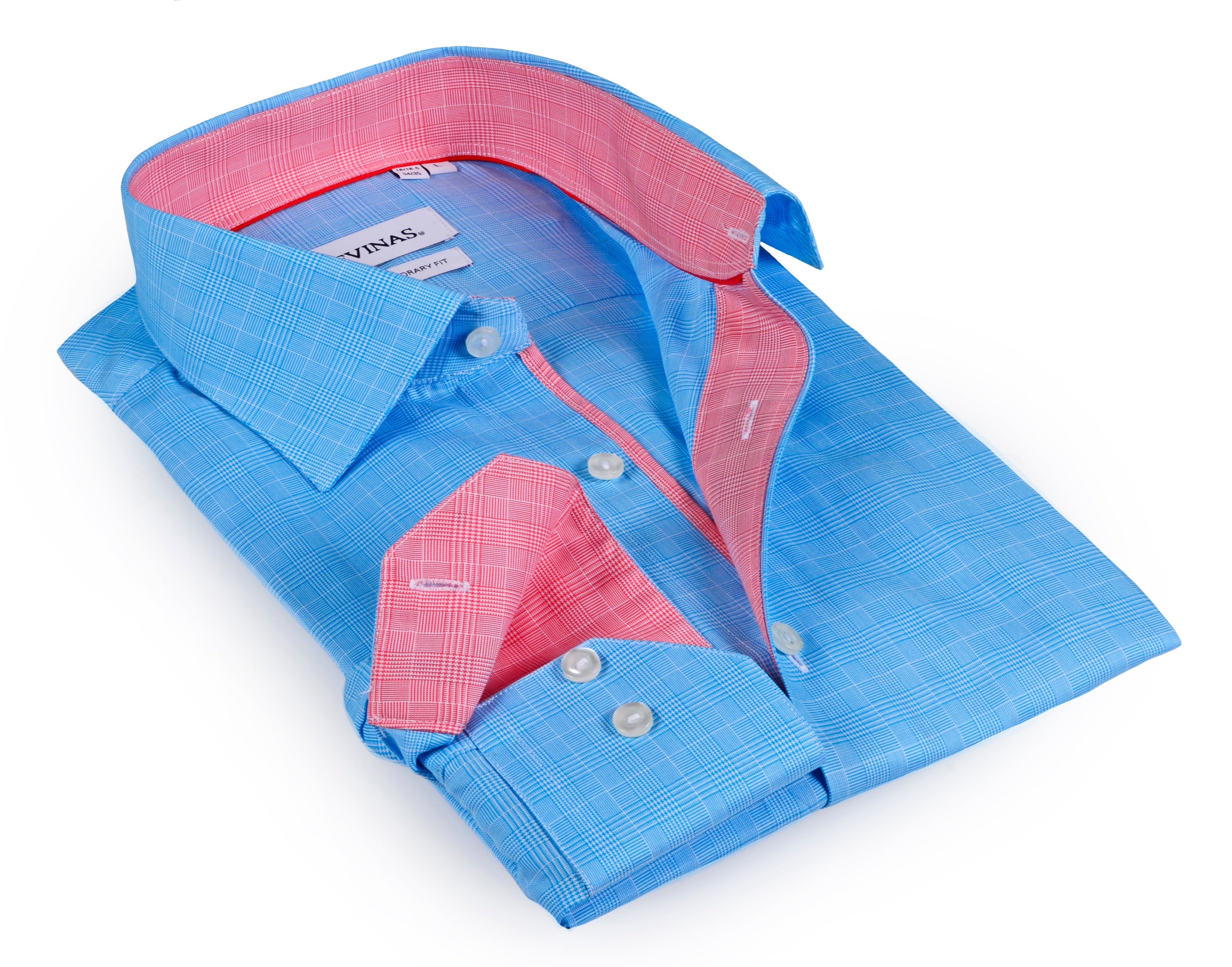 Button-Down Shirt // - Contemporary Fit - contrast trimming - final sale LEVINAS® Official