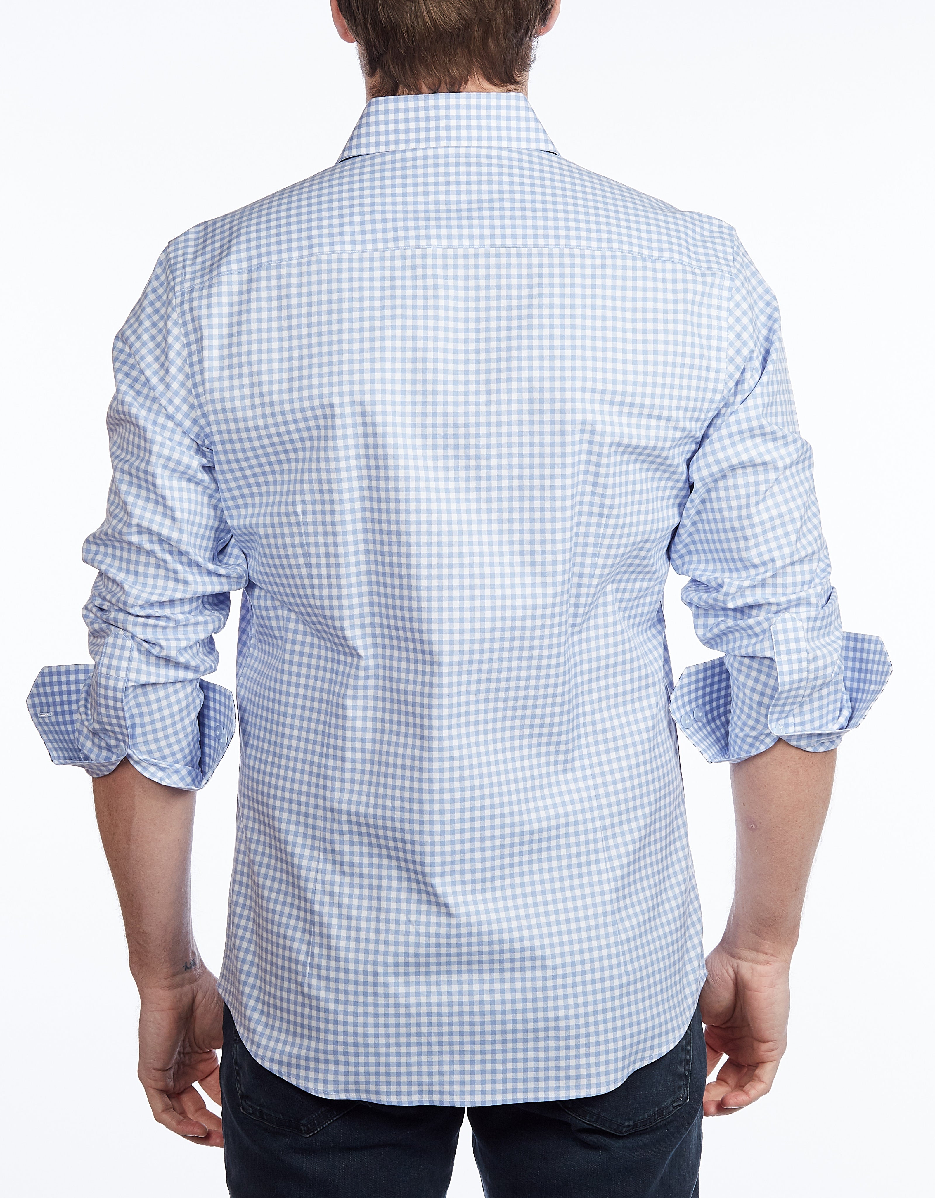 Button-Up Shirt // - Contemporary Fit - Contrast trimming - final sale LEVINAS® Official