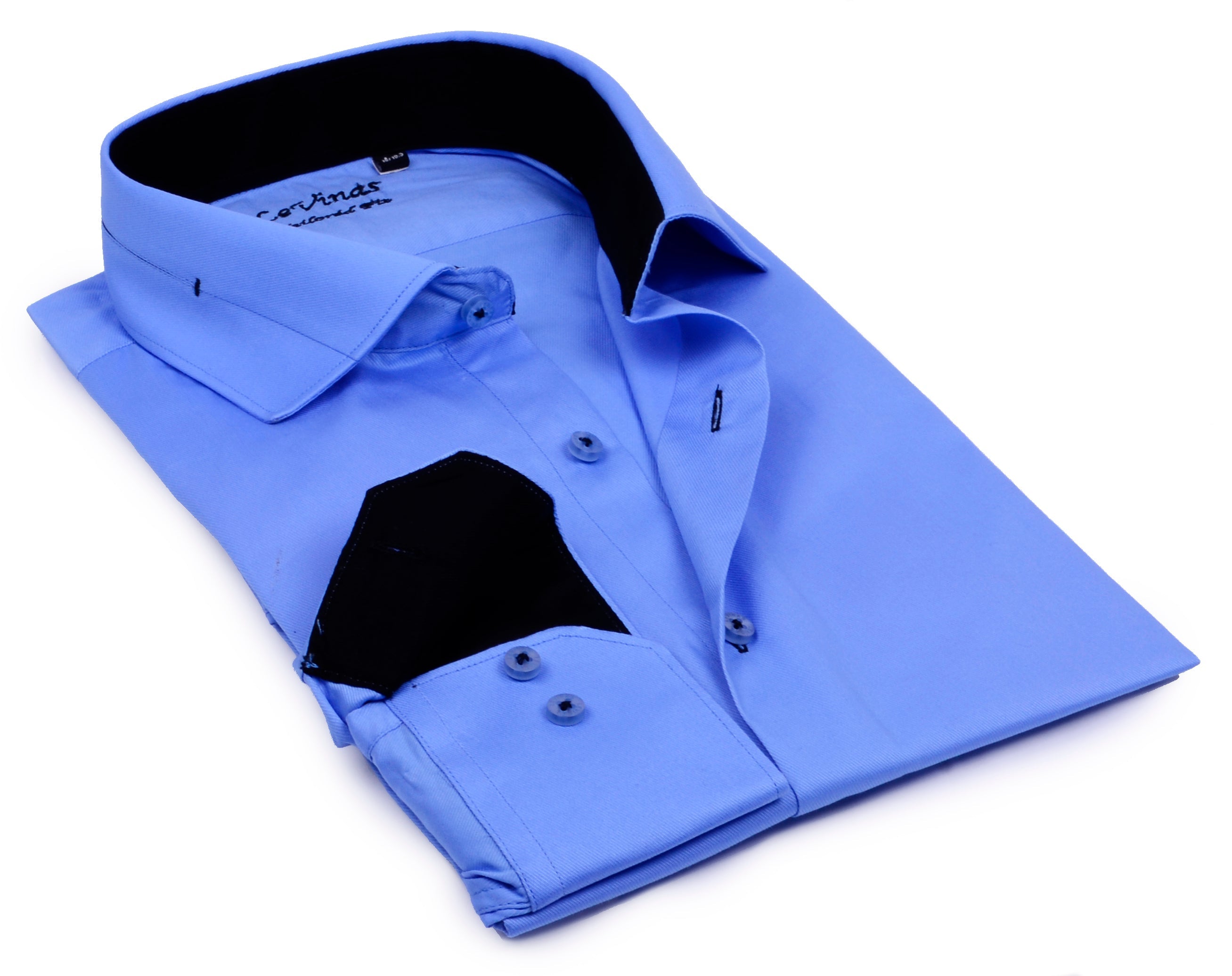 Button-Up Shirt // - Tailored Fit - contrast trimming - final sale LEVINAS® Official