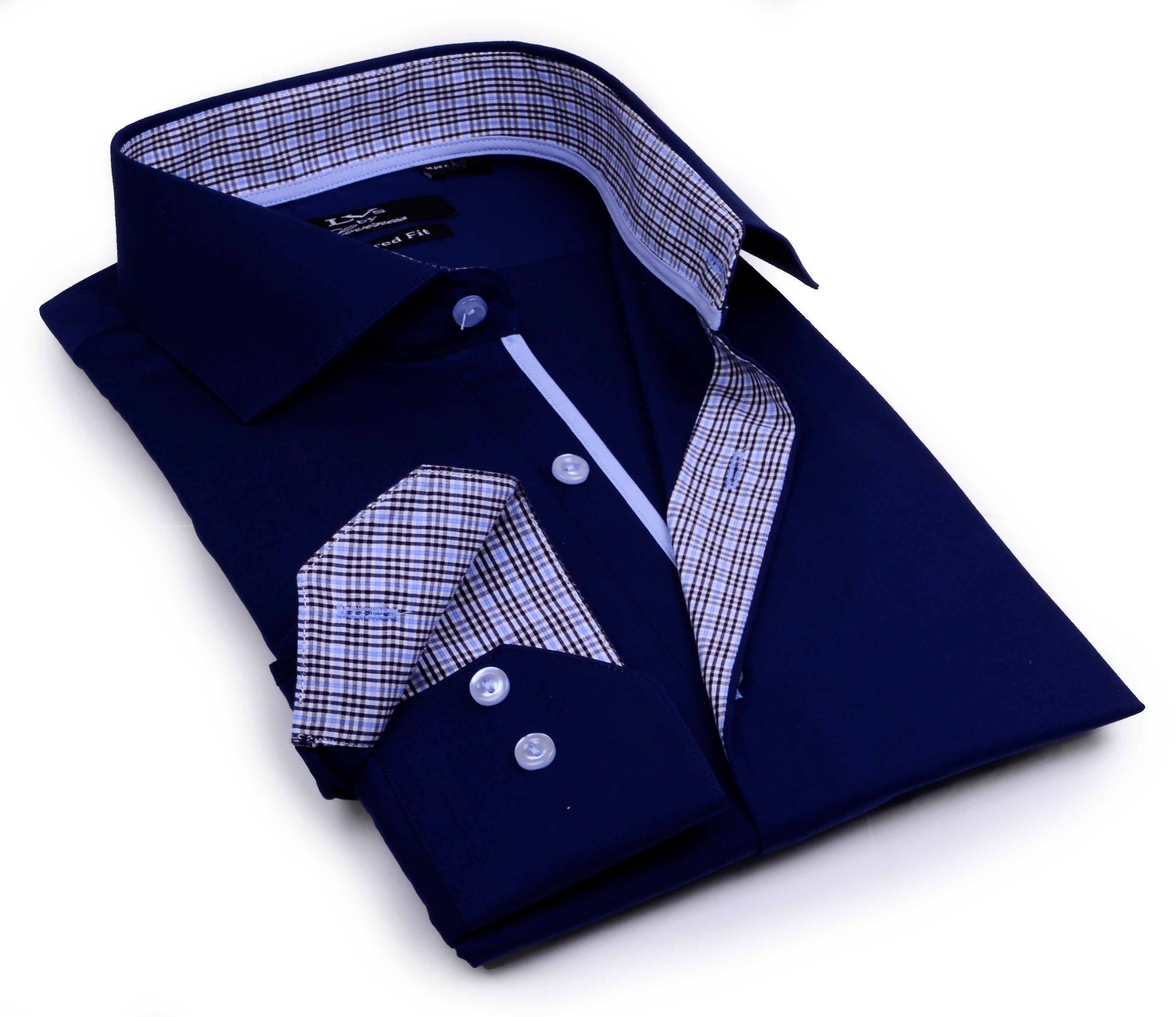 Button-Up Shirt // - Tailored Fit - contrast trimming - final sale LEVINAS® Official