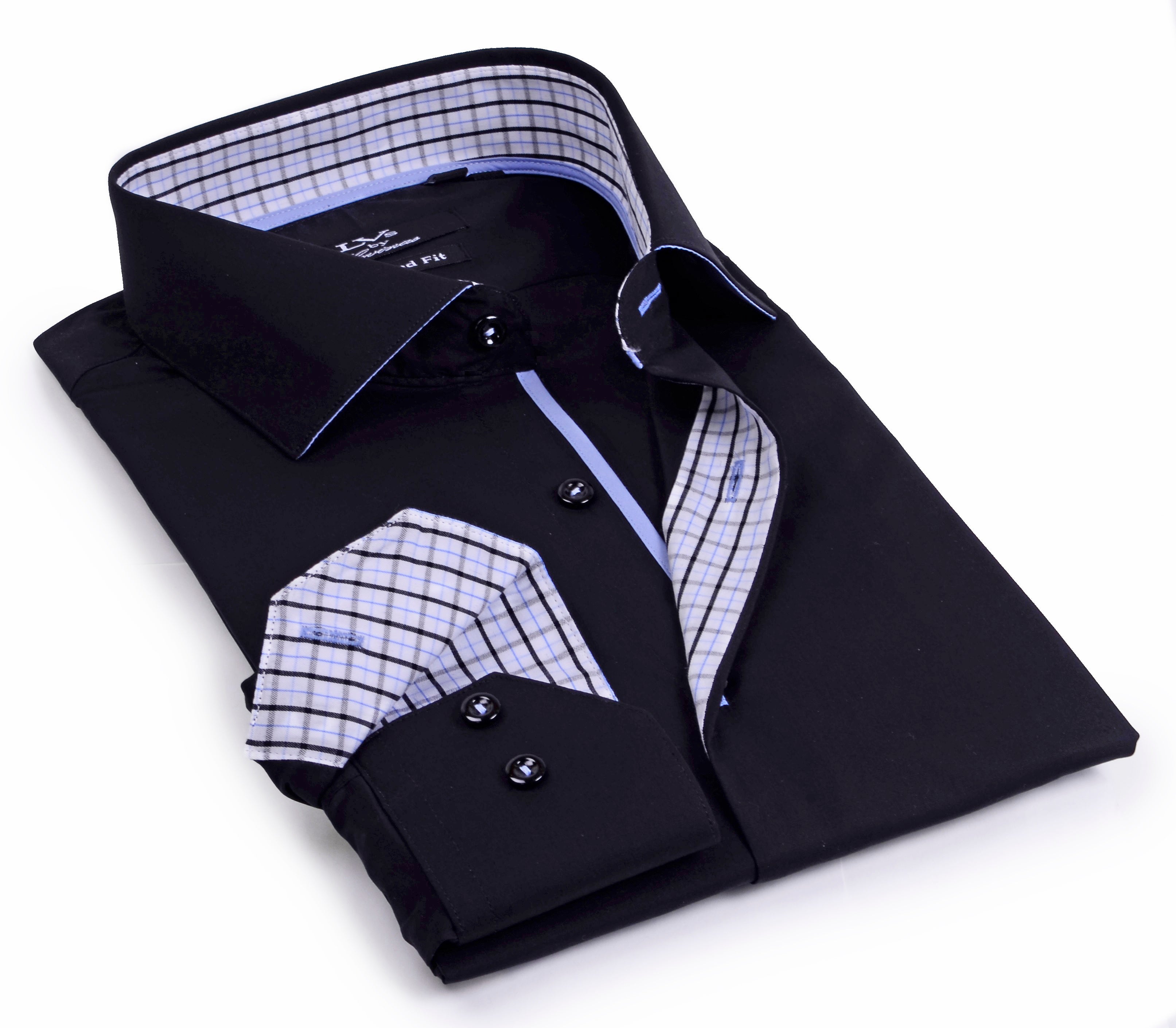 Button-Up Shirt // - Tailored Fit - contrast trimming - final sale LEVINAS® Official