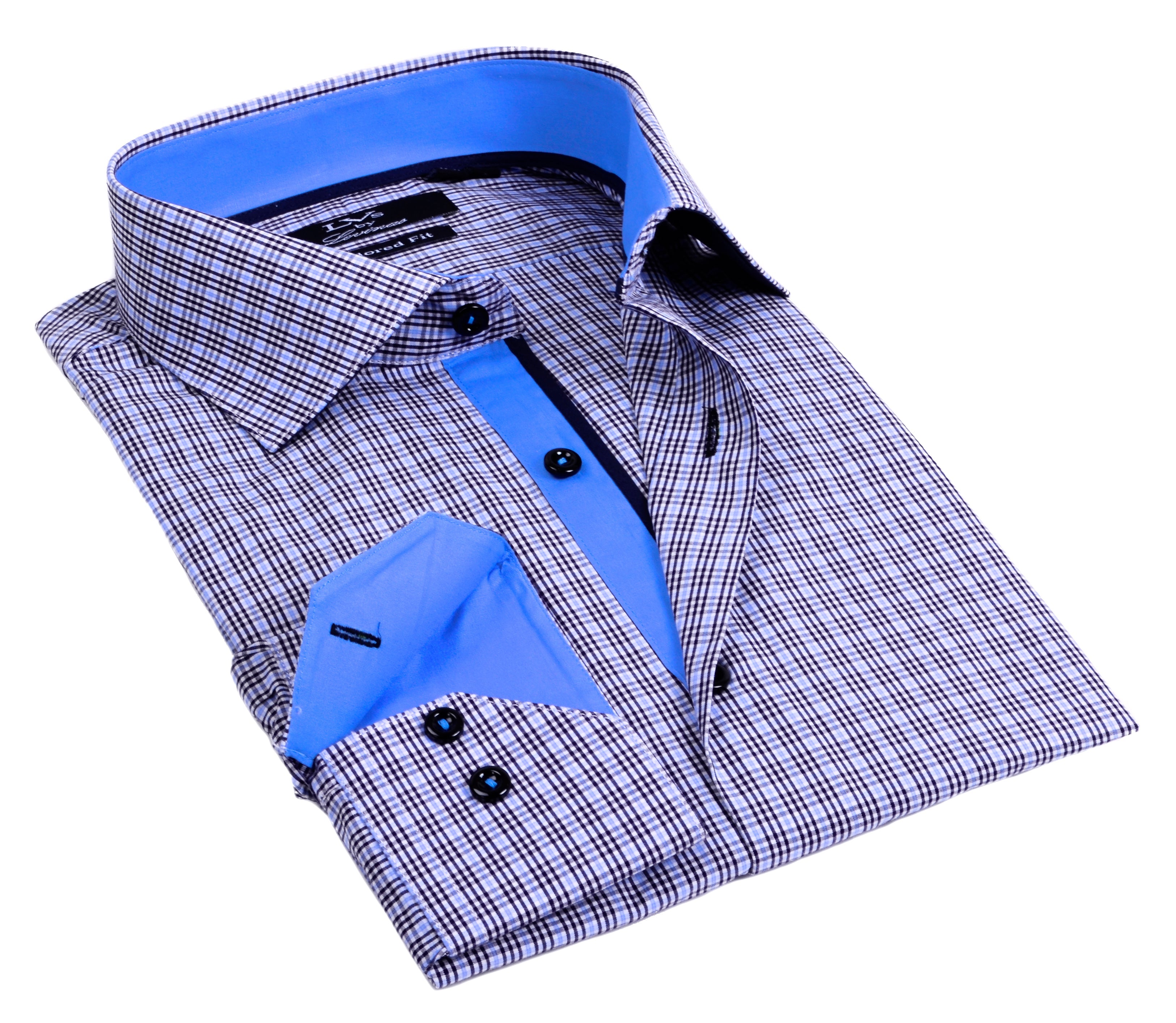 Button-Up Shirt // - Tailored Fit - contrast trimming - final sale LEVINAS® Official