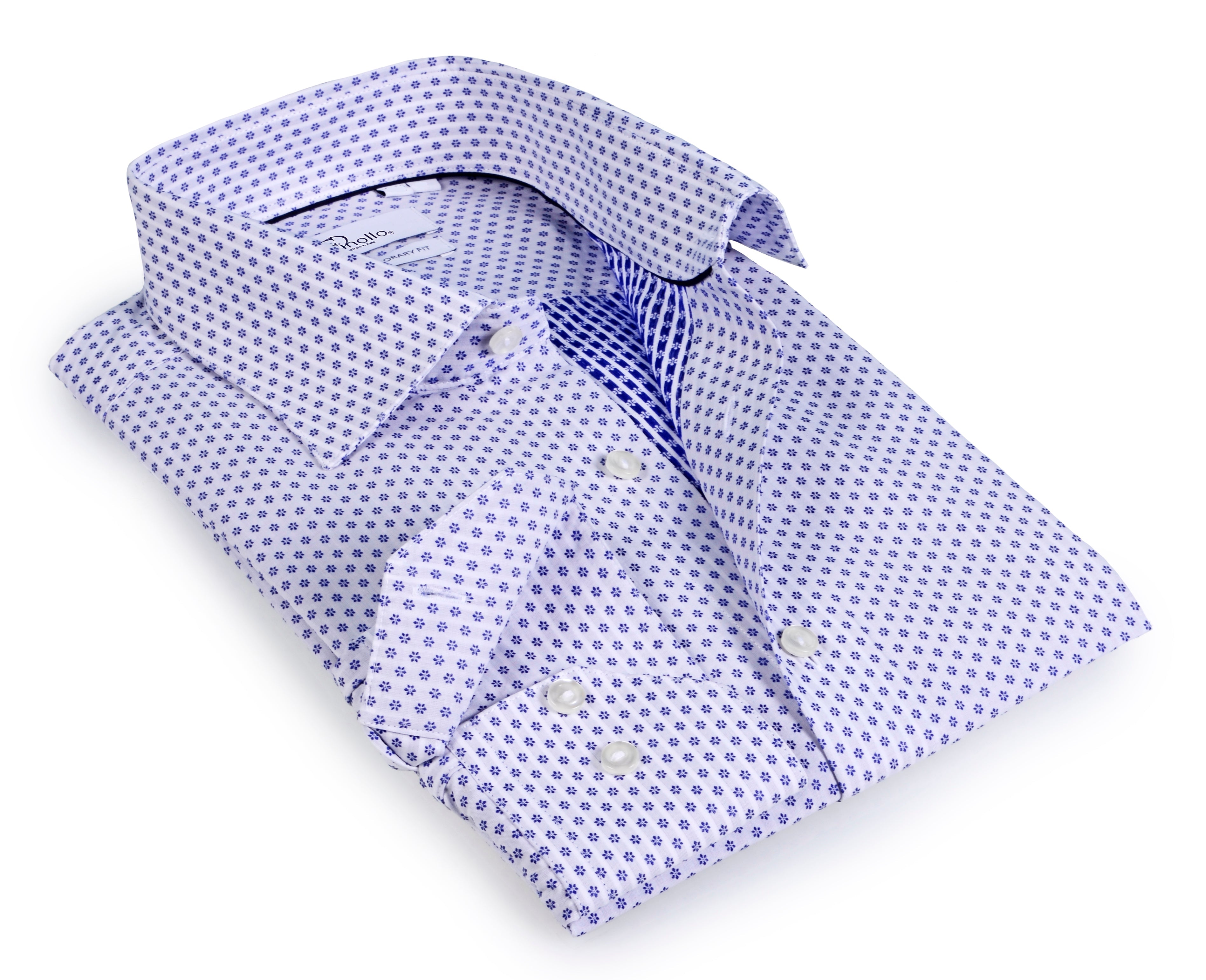 Kids- Boy's long sleeve shirt with contrast details inside the collar, cuff and the placket. LEVINAS® Official