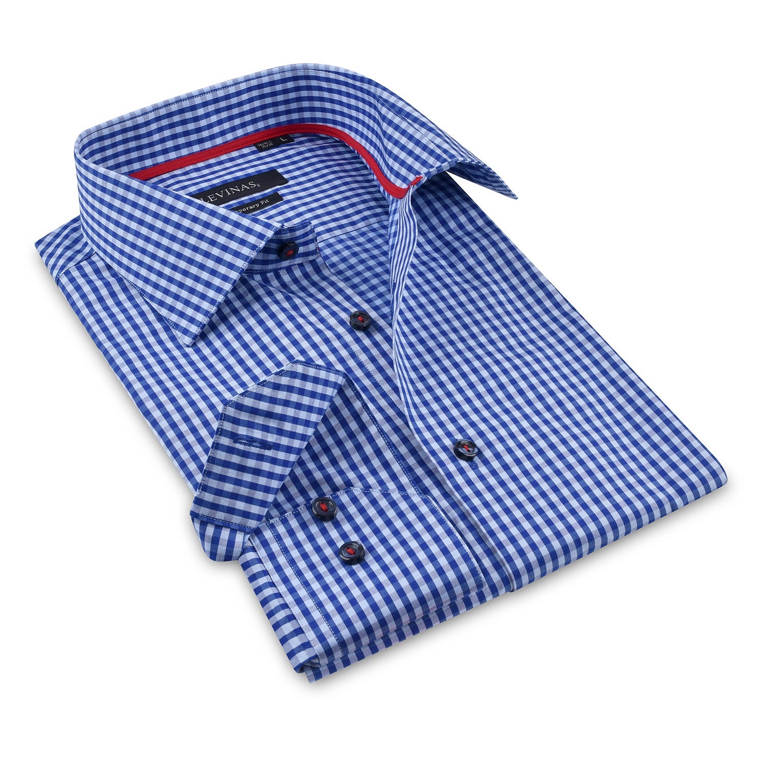 Signature Shirt // - Contemporary Fit - contrast trimming - final sale LEVINAS® Official
