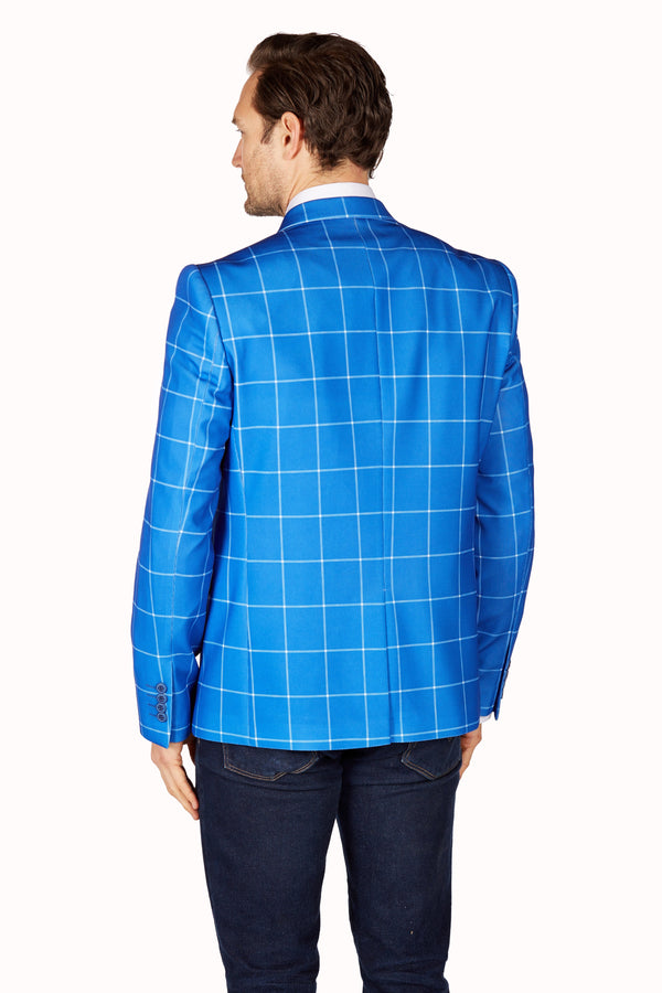 Wrinkle Resistant Blazer - Slim Fit - Royal Blue LEVINAS® Official 