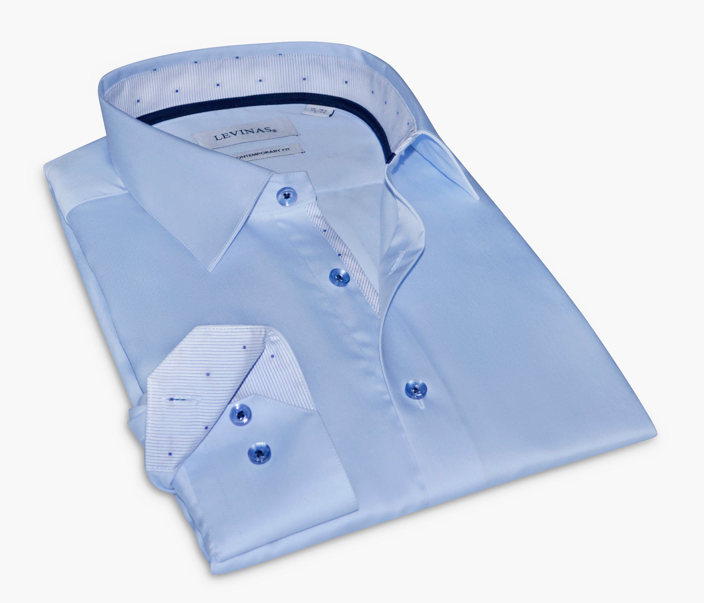 Martin Button-Up Shirt With Contrast Details // Blue // Contemporary Fit (Regular)