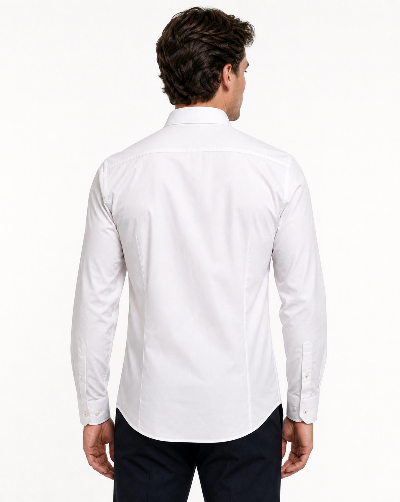 Ryan Button-Up Shirt With Contrast Details // White // Contemporary Fit (Regular)