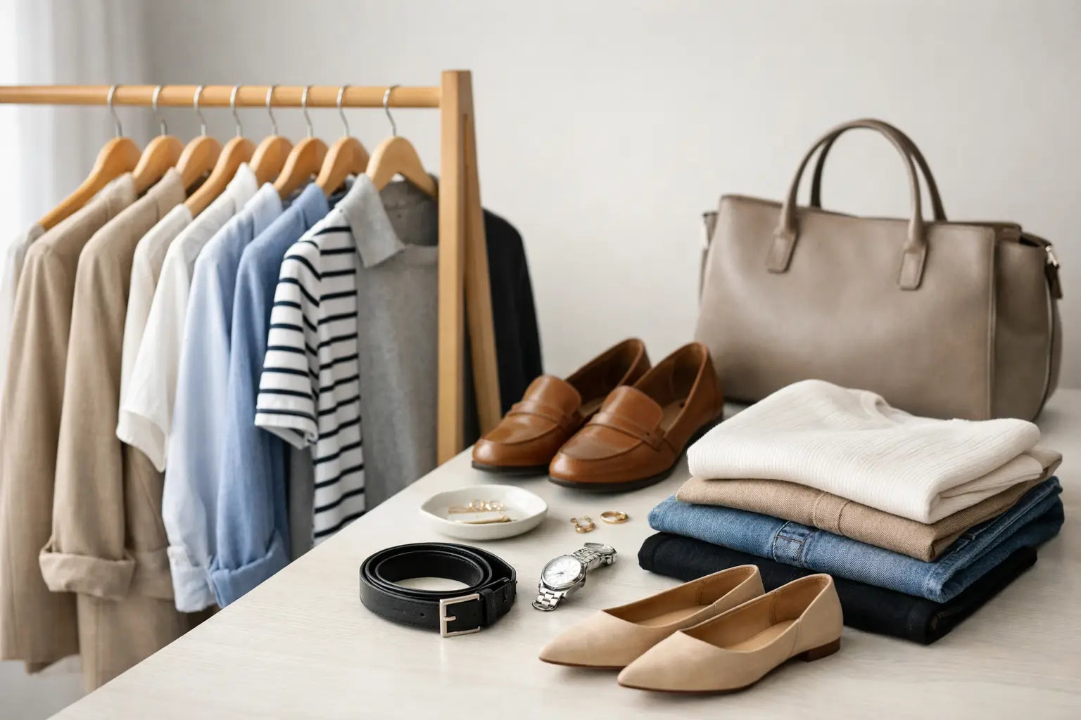 Business Casual Capsule Wardrobe Example