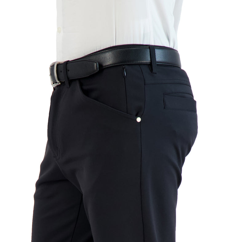 All Day, Everyday Super - Stretch Men's Pants - Business Casual - Black - Performance Collection LEVINAS® Official 