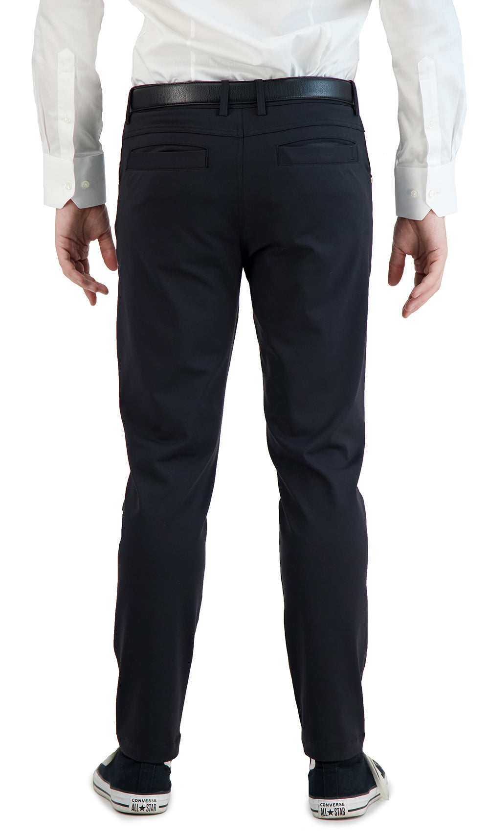 All Day, Everyday Super - Stretch Men's Pants - Business Casual - Black - Performance Collection LEVINAS® Official 