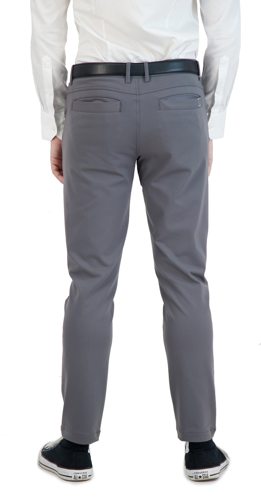 All Day, Everyday Super - Stretch Men's Pants - Business Casual - Grey - Performance Collection LEVINAS® Official 