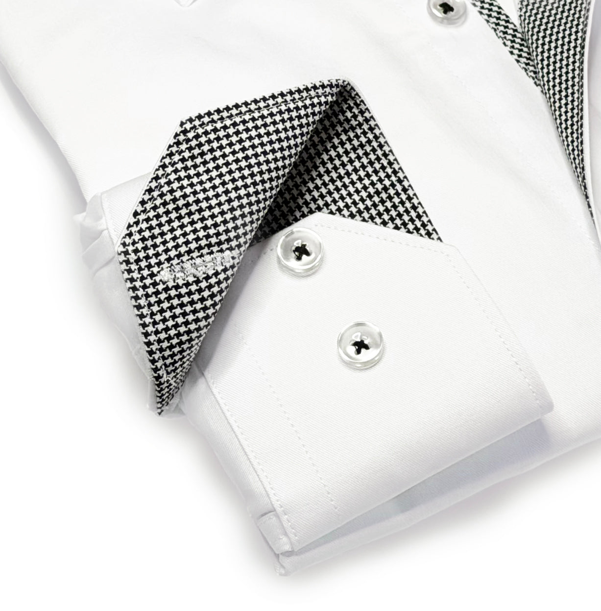 Ryan Button-Up Shirt With Contrast Details // White // Contemporary Fit (Regular)