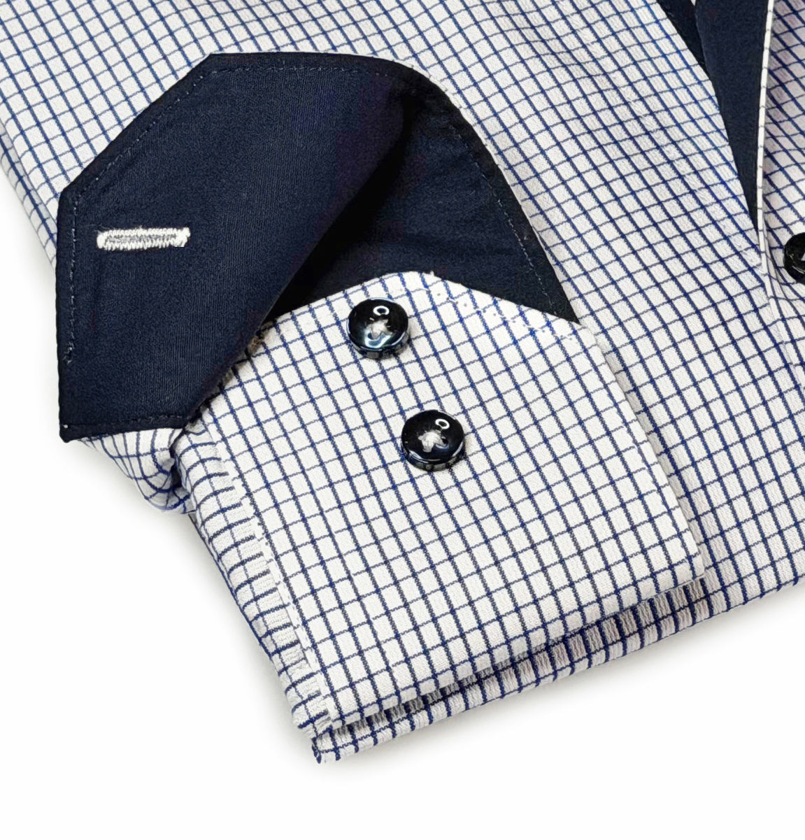Josh Button-Up Shirt With Contrast Details // Blue // Contemporary Fit (Regular)