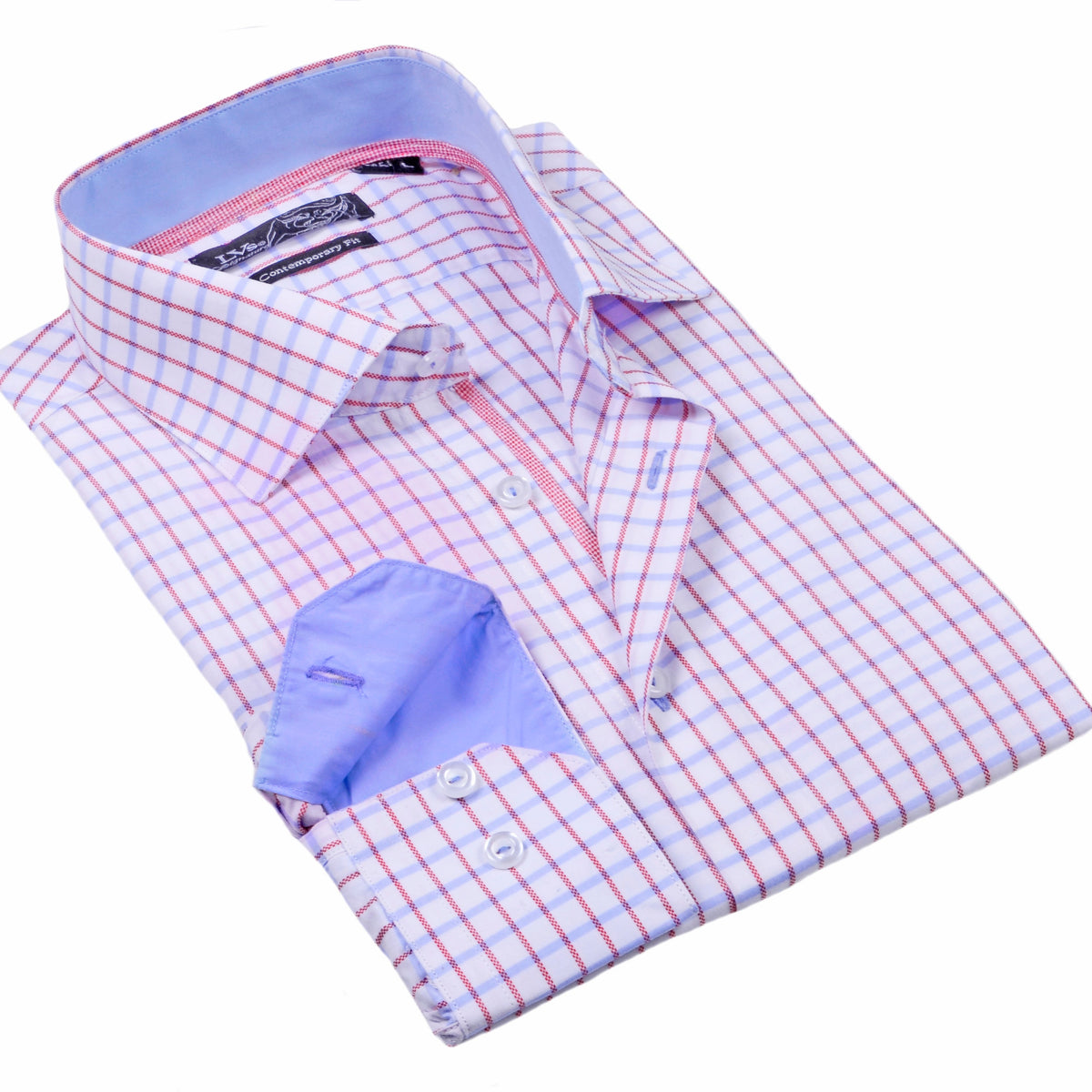 big and tall purple dress shirts LNWUY (S-5XL) Big and Tall Mens Dress Shirt Gradient Print Long Sleeve Business Casual Button Down Shirt with Pocket Purple XXXL