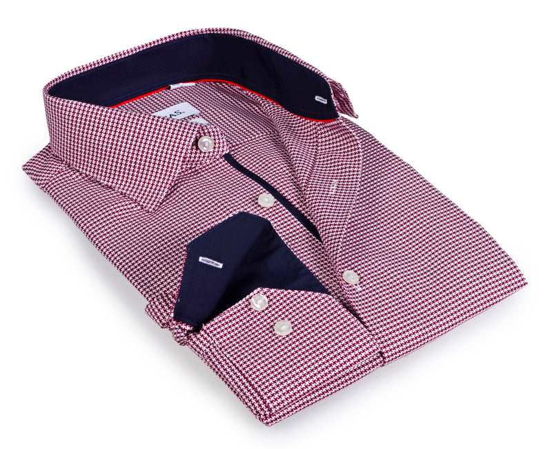 Button-Down Shirt // Contemporary Fit - Blue - final sale LEVINAS® Official 
