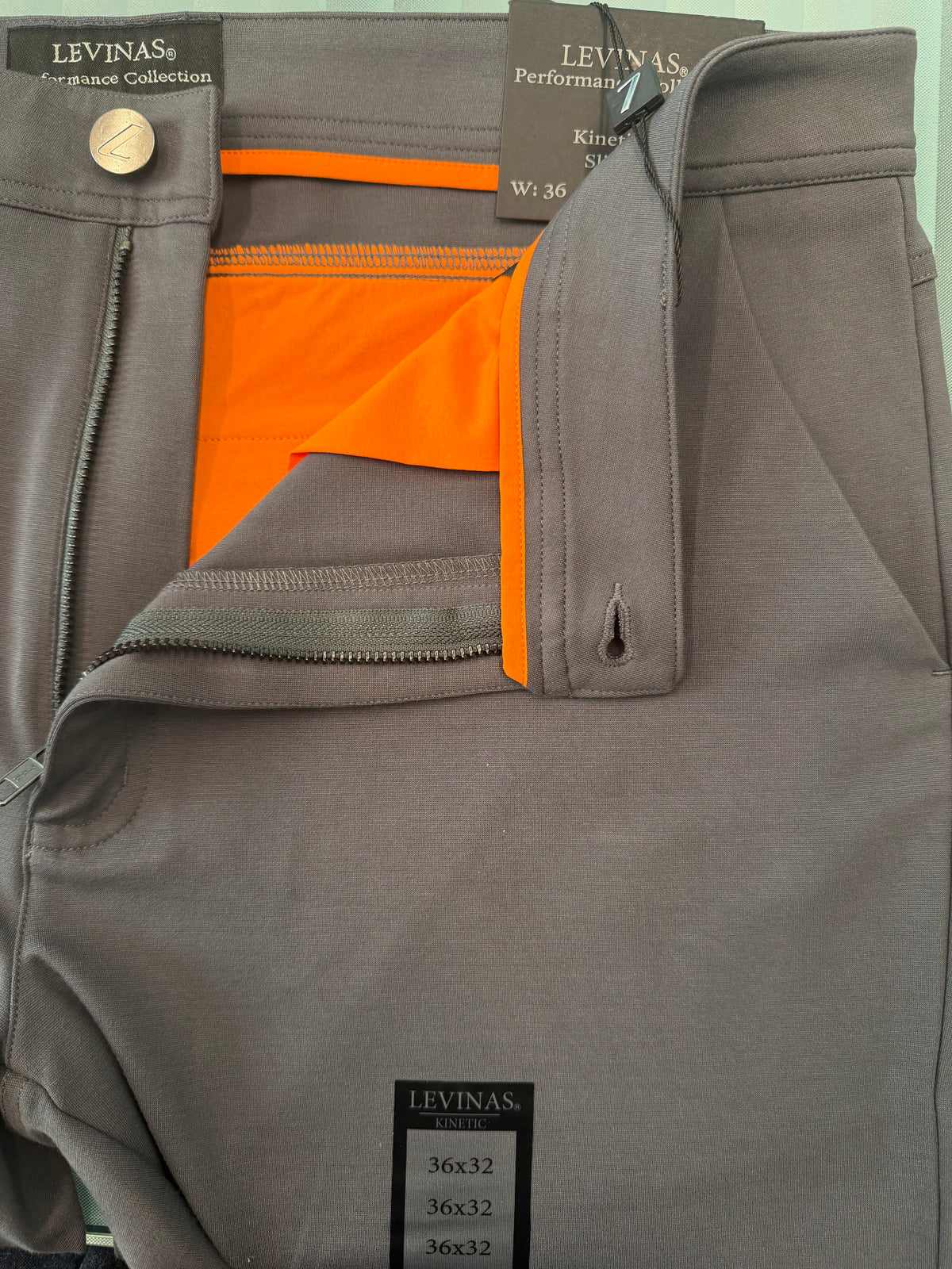 NEW & UPDATED Super - Stretch Men's Chinos //Formal // Charcoal - Performance Collection