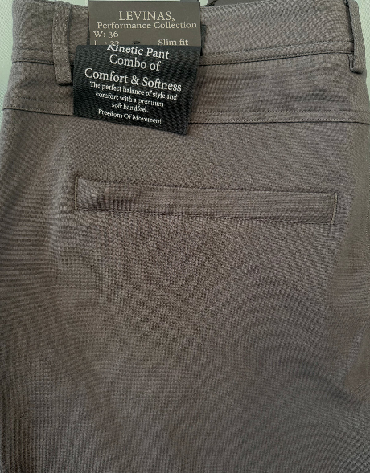 NEW & UPDATED Super - Stretch Men's Chinos //Formal // Charcoal - Performance Collection