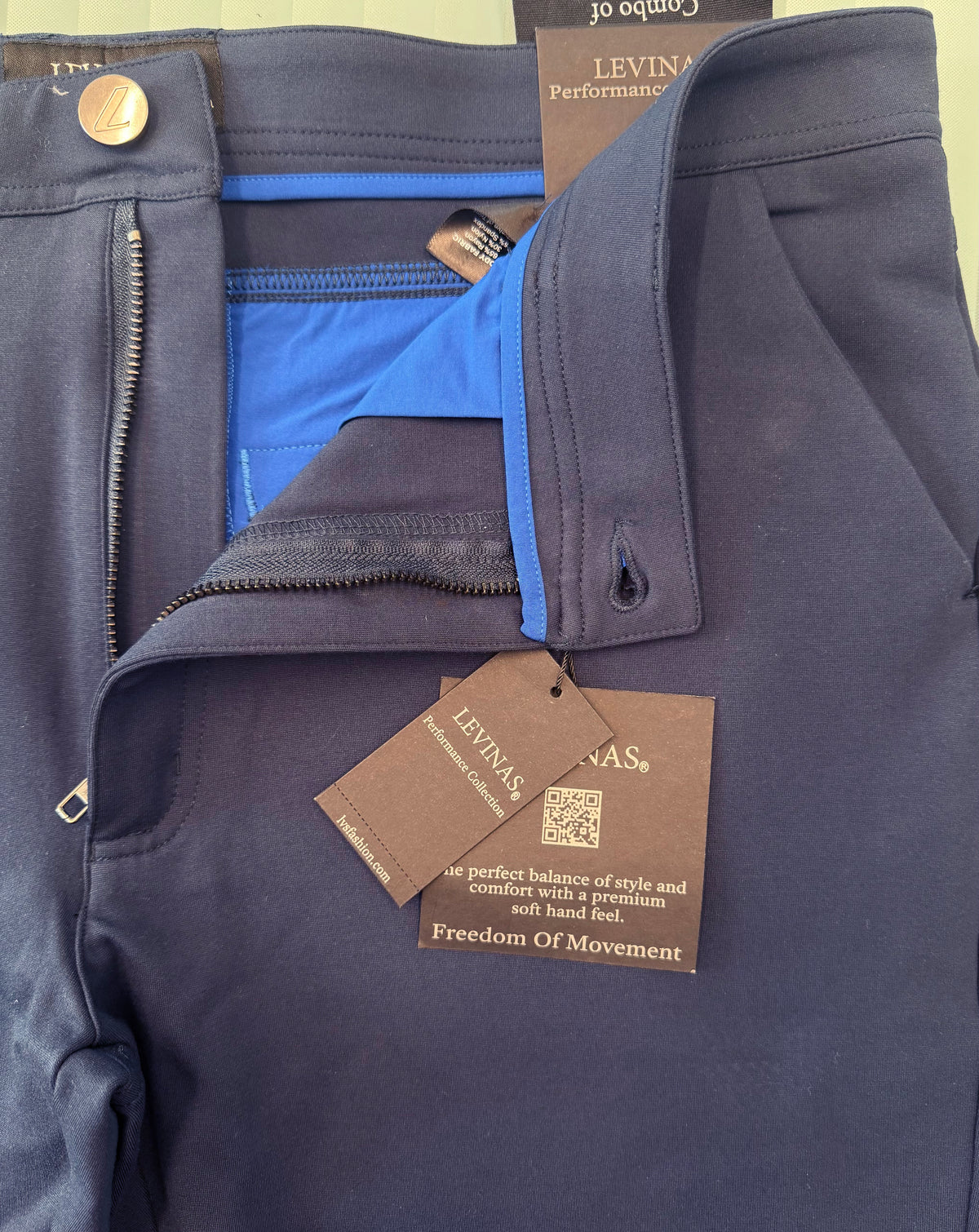 NEW & UPDATED Super - Stretch Men's Chinos //Formal// Navy - Performance Collection
