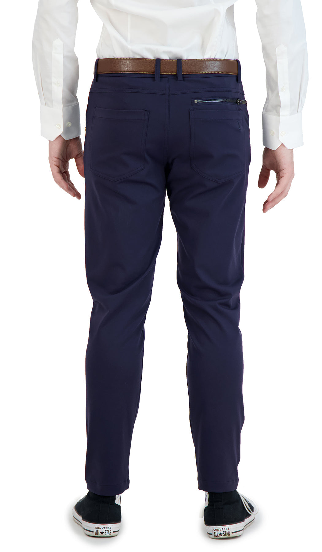 NEW & UPDATED Super - Stretch Men's Chinos -Casual - Navy - Performance Collection LEVINAS® Official 