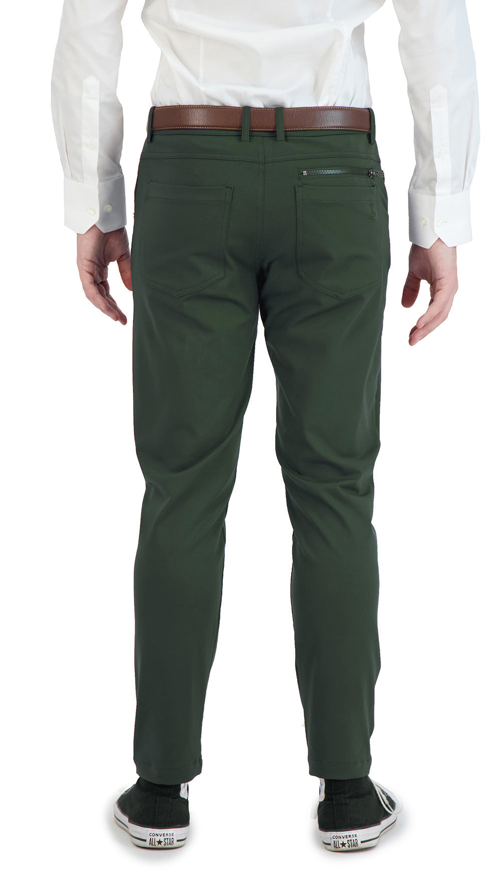 NEW & UPDATED Super - Stretch Men's Chinos -Casual - Olive - Performance Collection LEVINAS® Official 