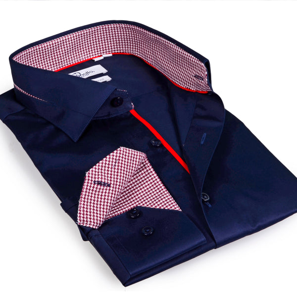 dress shirts with contrasting inner collar cuff