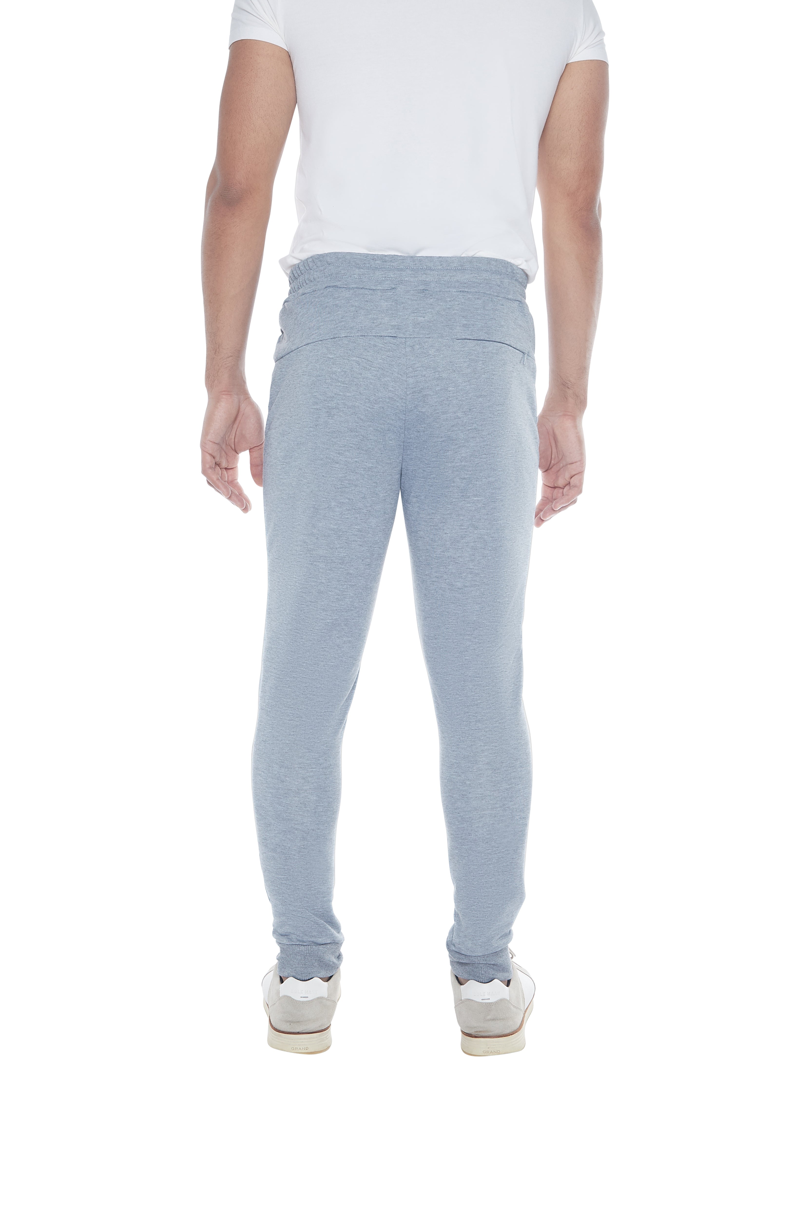 Grey joggers with zippers fashion