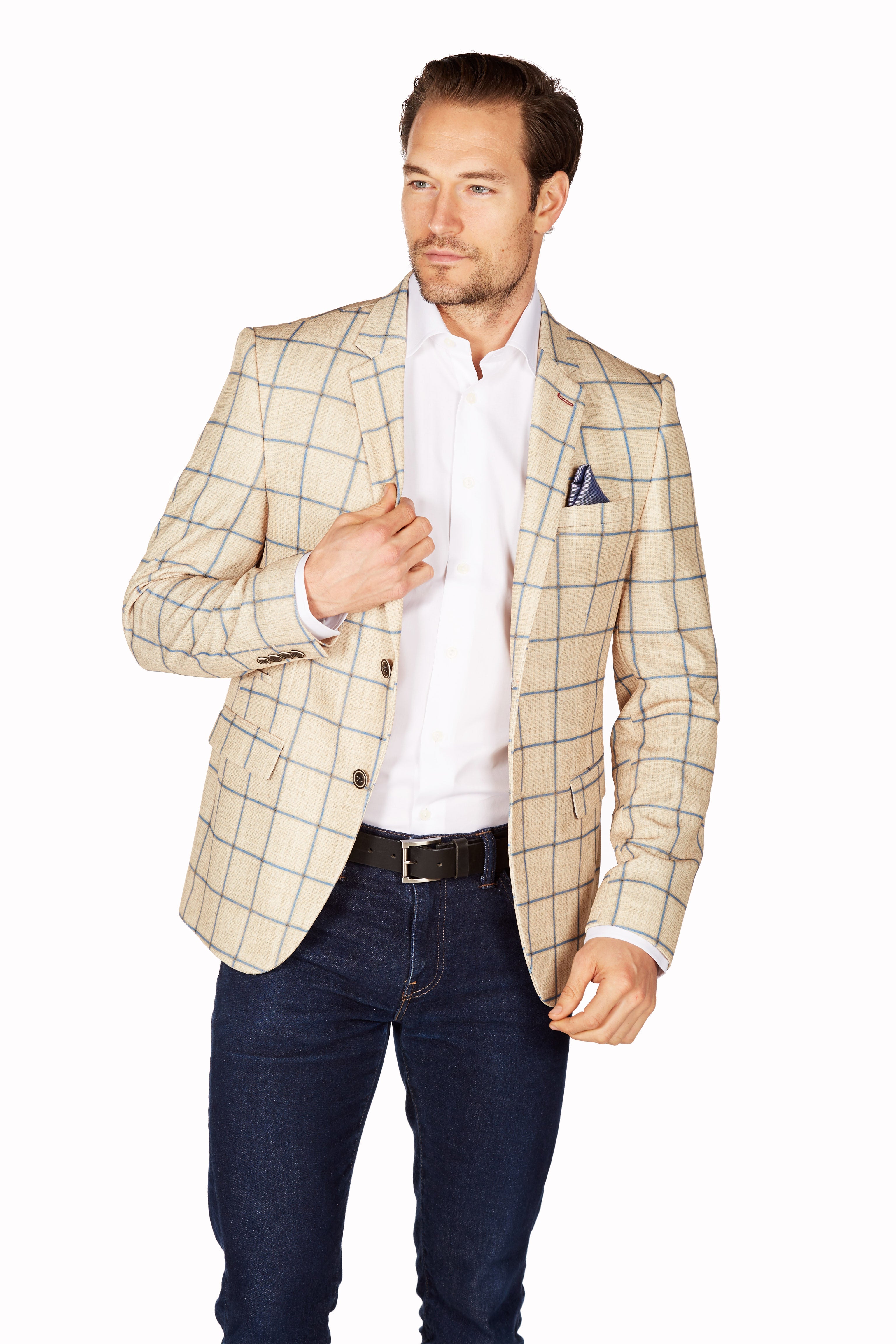 Wrinkle Resistant Blazer - Slim Fit - Amber LEVINAS® Official 