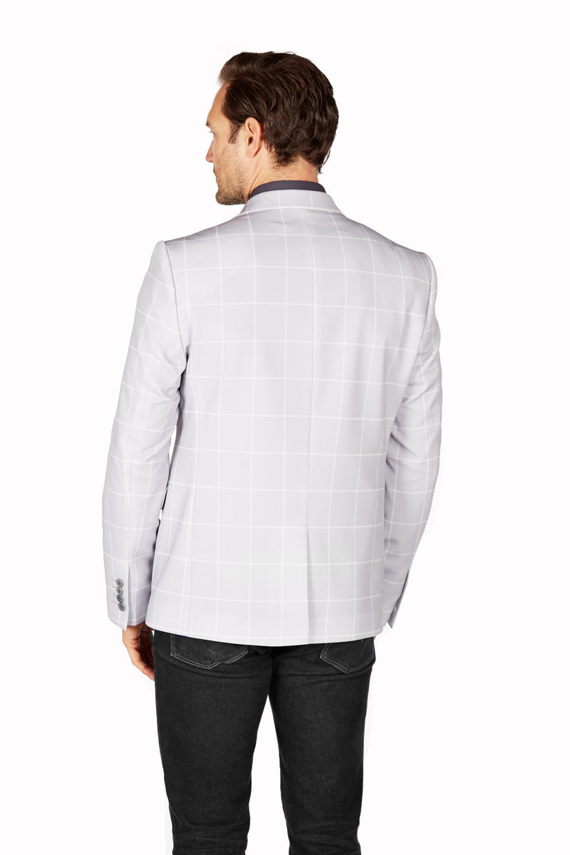 Wrinkle-Resistant Blazer - Slim Fit - Grey LEVINAS® Official 
