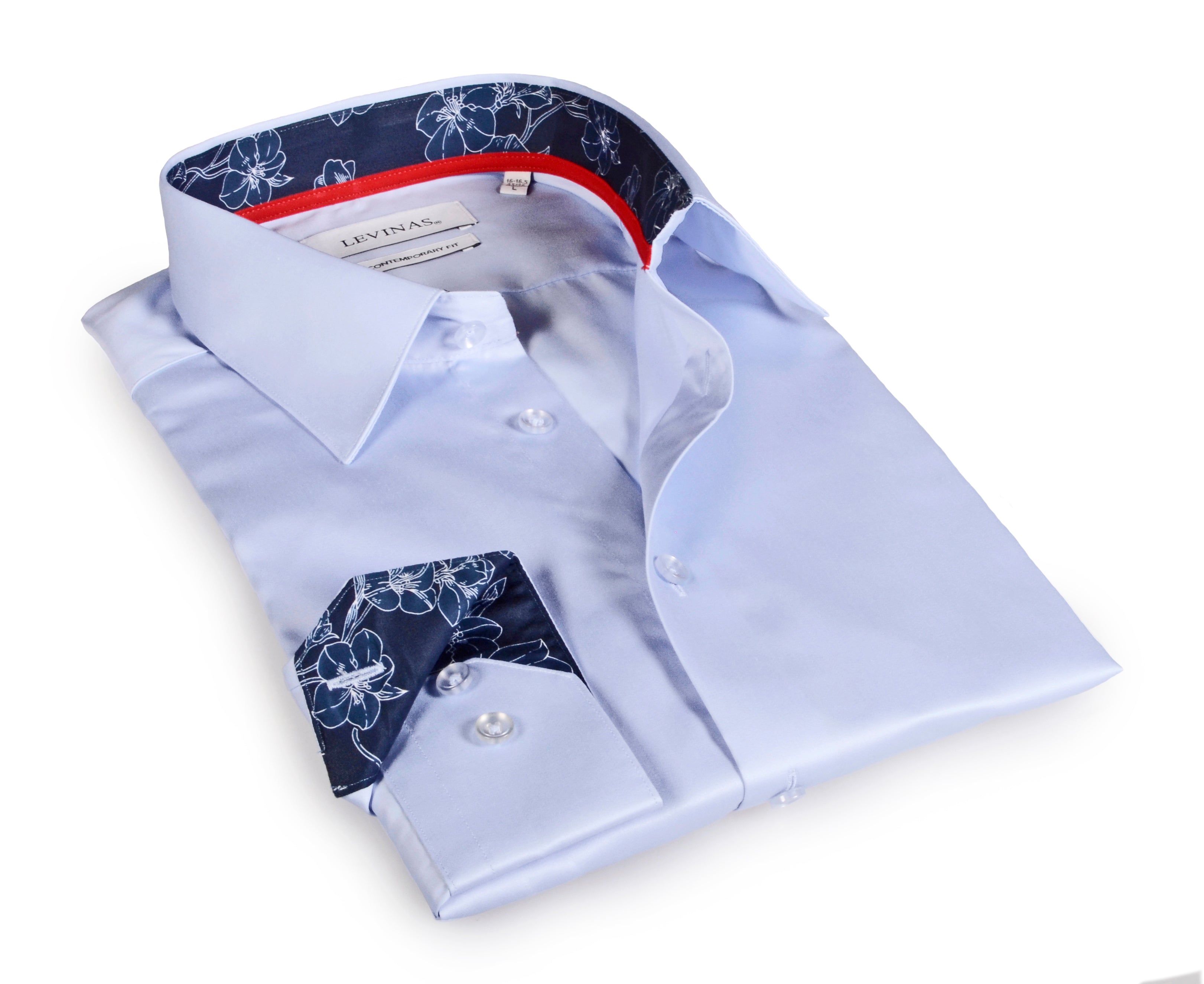 Dwayne Button-Up Shirt With Contrast Details // Navy // Contemporary Fit (Regular)