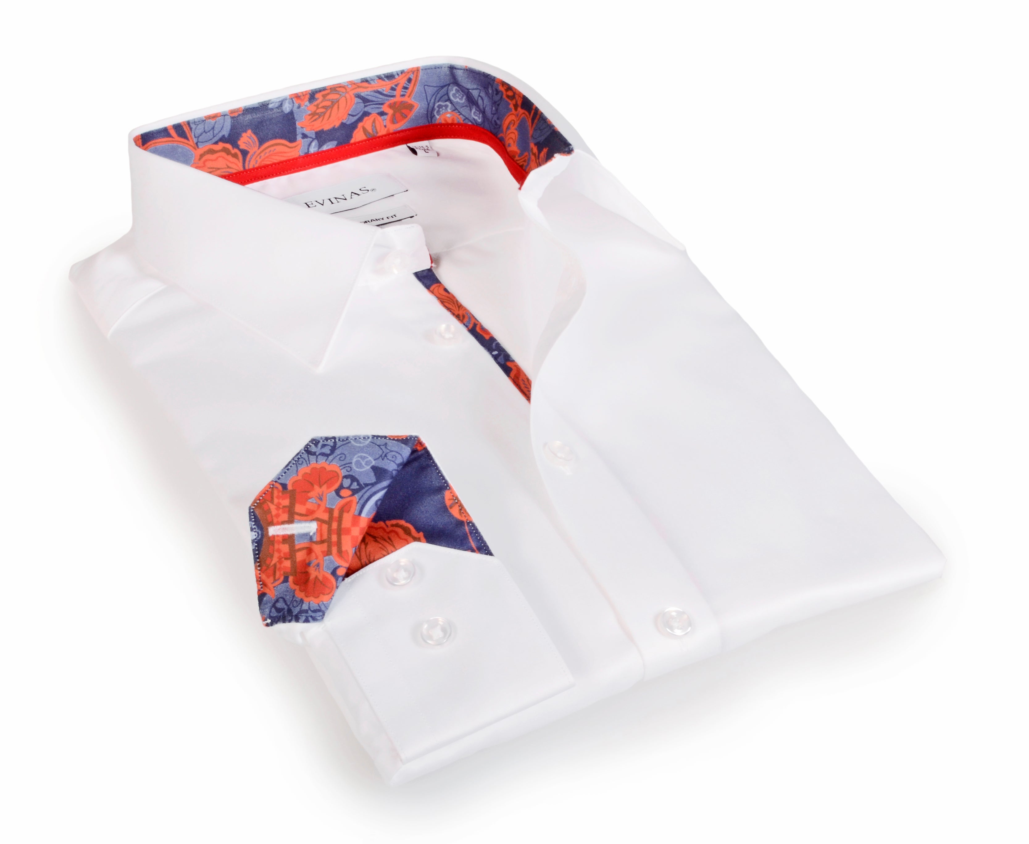 Tom Button-Up Shirt With Contrast Details // Navy // Contemporary Fit (Regular)