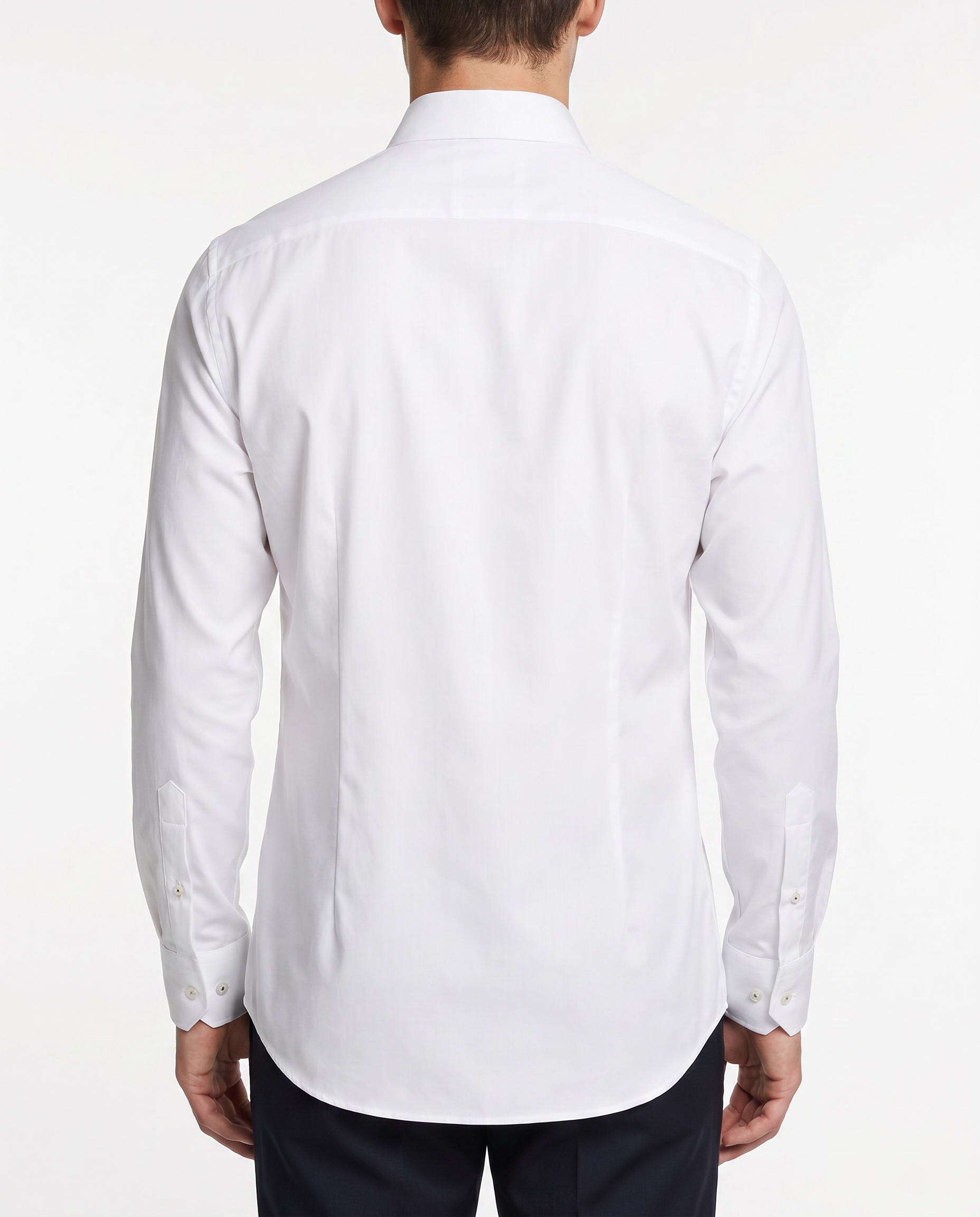 Bill Button-Up Shirt With Contrast Details // White // Contemporary Fit (Regular)