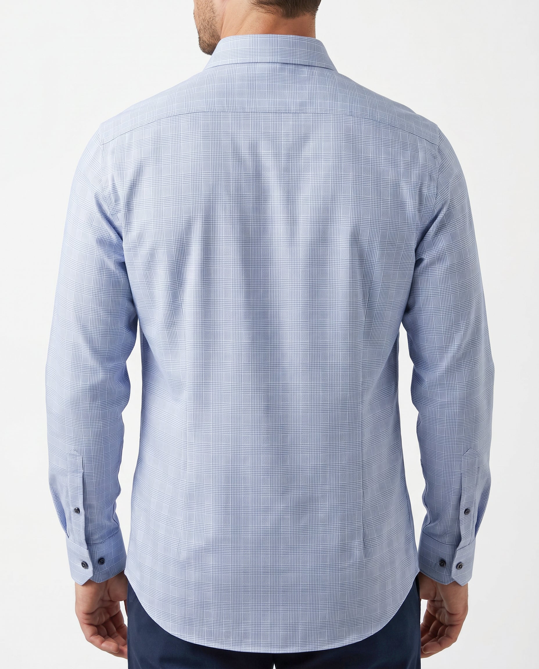 Nick Button-Up Shirt With Contrast Details // Blue // Contemporary Fit (Regular)