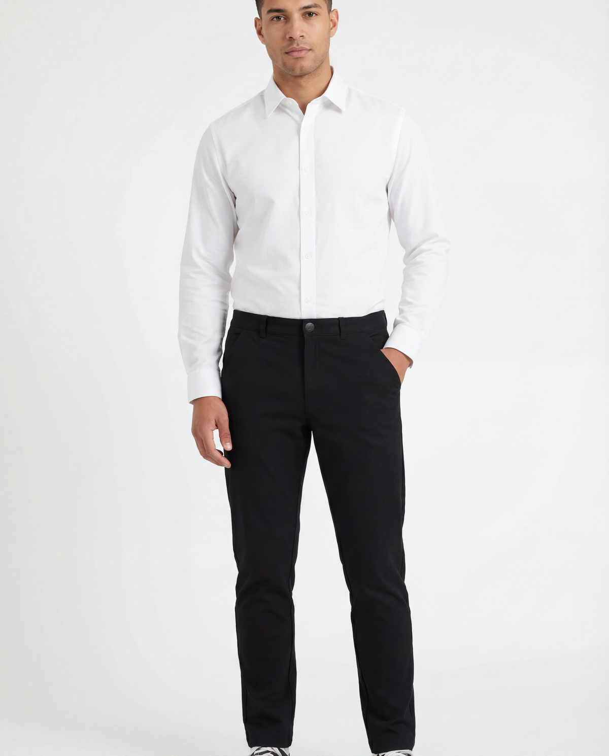 NEW & UPDATED Super - Stretch Men's Chinos //Formal // Black - Performance Collection