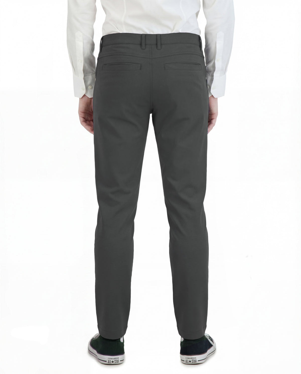 NEW & UPDATED Super - Stretch Men's Chinos //Formal // Charcoal - Performance Collection