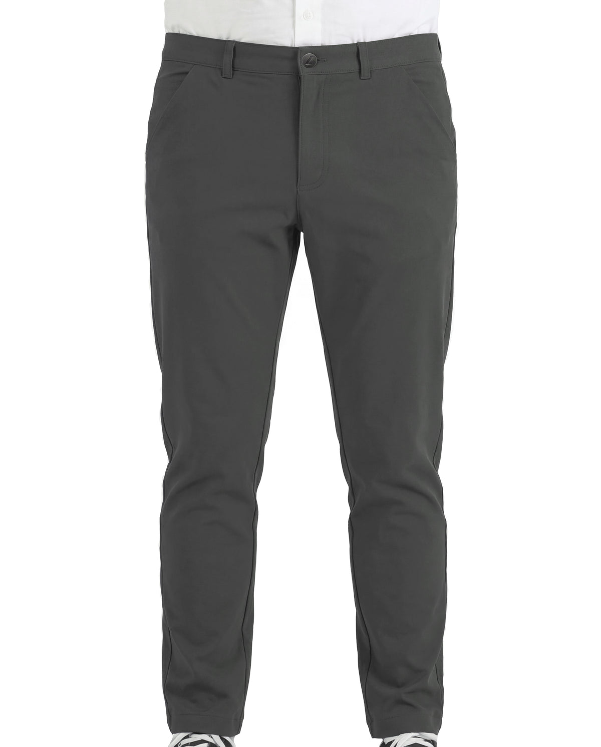 NEW & UPDATED Super - Stretch Men's Chinos //Formal // Charcoal - Performance Collection
